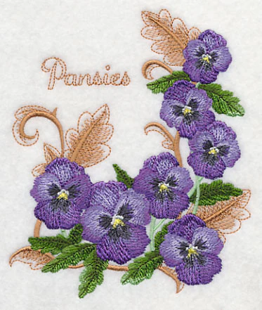 Pansies with Flourish - Image 4