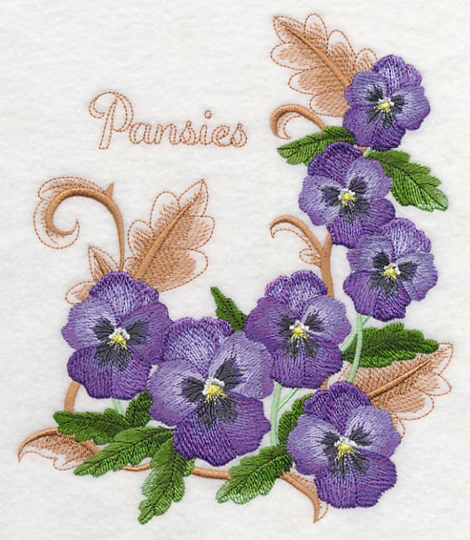Pansies with Flourish - Image 5