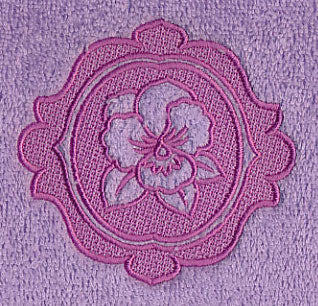Pansy Medallion (Embossed) - Image 4