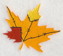 Patchwork Autumn Leaf 2 - Image 2