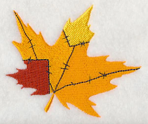 Patchwork Autumn Leaf 2 - Image 3