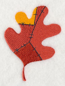 Patchwork Autumn Leaf 3 - Image 3