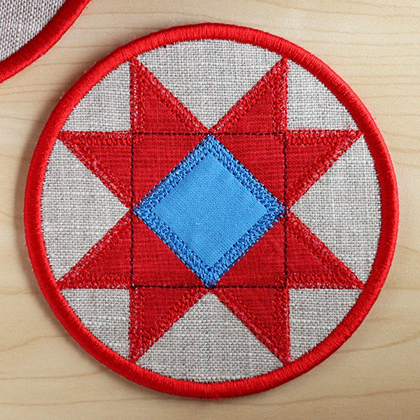Patchwork Kitchen Coaster (In-the-Hoop) - Image 3
