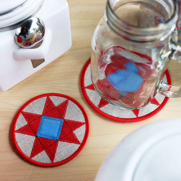 Patchwork Kitchen Coaster (In-the-Hoop) - Image 5