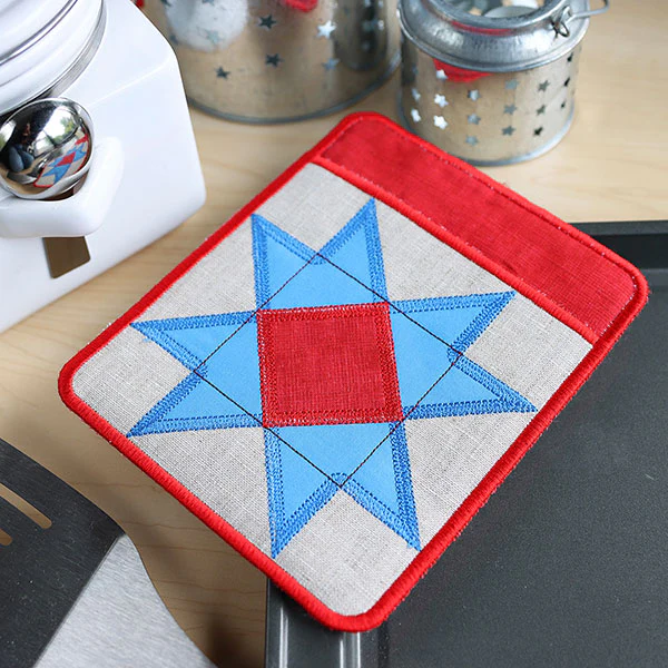 Patchwork Kitchen Potholder (In-the-Hoop) - Image 6