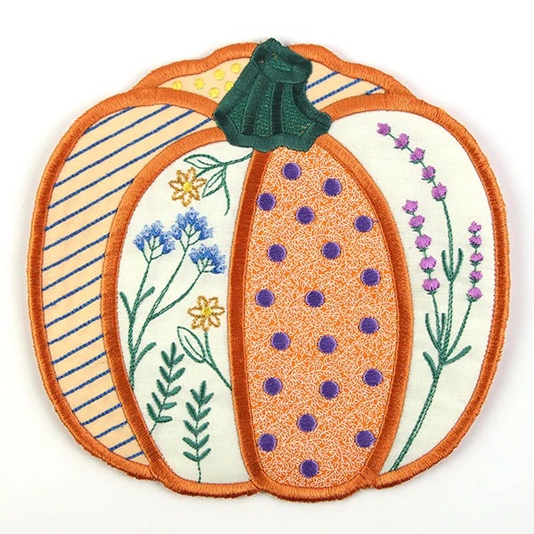 Patchwork Pumpkin Trivet (In-the-Hoop) - Image 2