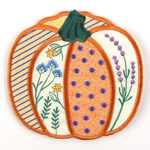 Patchwork Pumpkin Trivet (In-the-Hoop) - Image 3