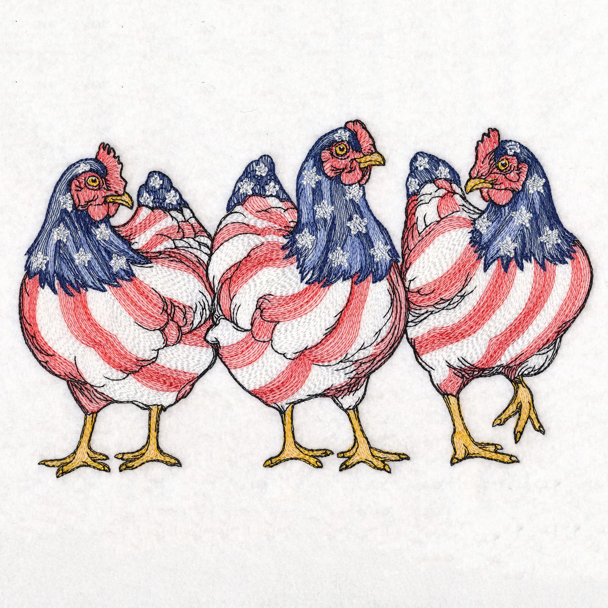 Patriotic Chicken Trio - Image 2