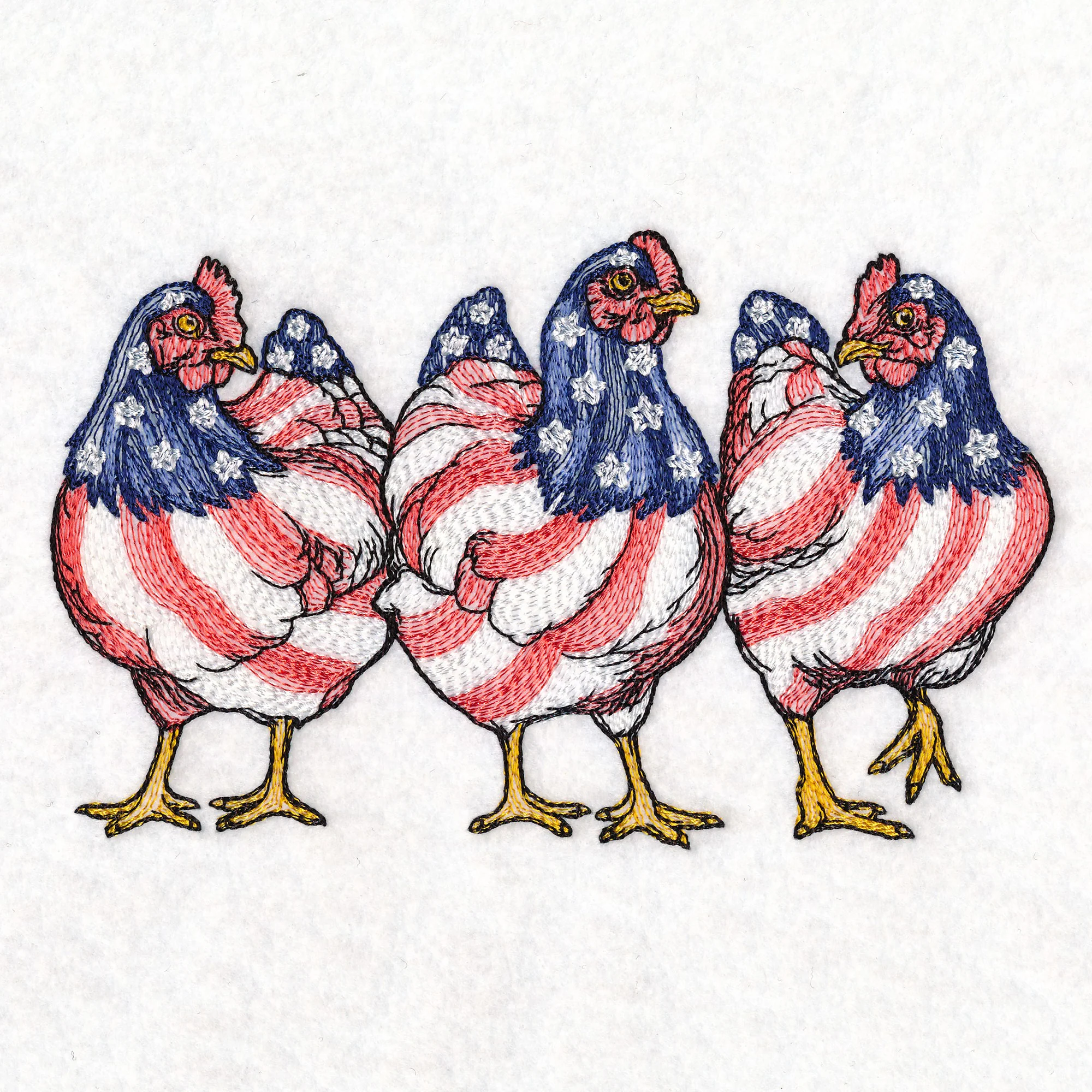 Patriotic Chicken Trio - Image 4