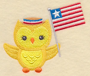 Patriotic Hoot with Flag - Image 2
