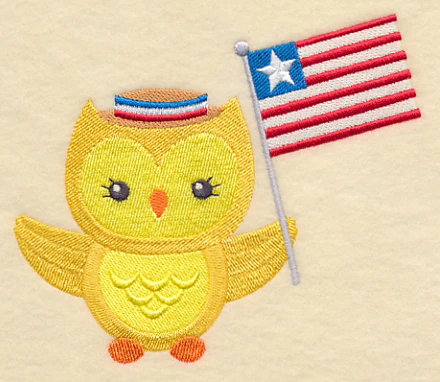 Patriotic Hoot with Flag - Image 3