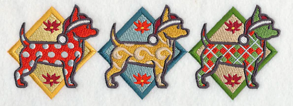 Patterned Chihuahua Triptych - Image 3
