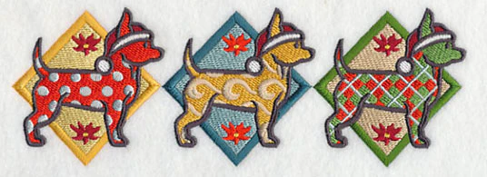 Patterned Chihuahua Triptych - Image 4