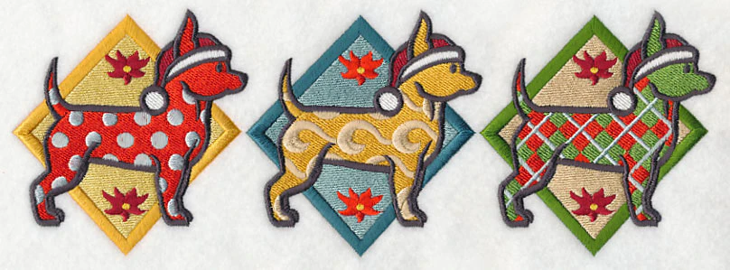 Patterned Chihuahua Triptych - Image 5