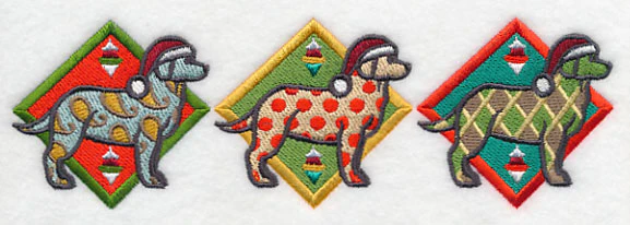 Patterned Labrador Triptych - Image 3