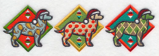 Patterned Labrador Triptych - Image 4