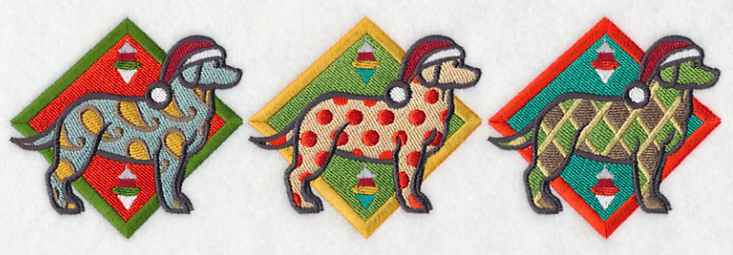 Patterned Labrador Triptych - Image 5
