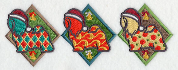 Patterned Shih Tzu Triptych - Image 3