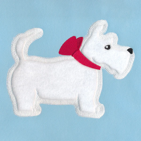 Pawsome Pet Pal - Scotty Dog with Bow (Applique) - Image 4