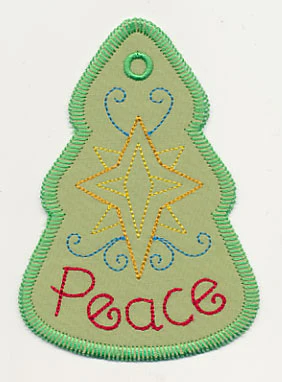 Peace and Star Gift Tag (In-the-Hoop) - Image 3