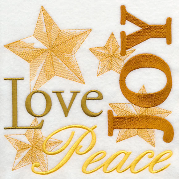 Peace Love Joy Christmas Square - Image 24