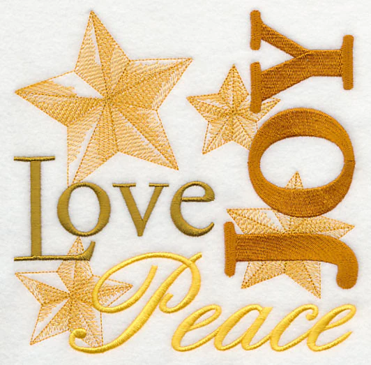 Peace Love Joy Christmas Square - Image 7