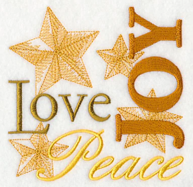 Peace Love Joy Christmas Square - Image 9