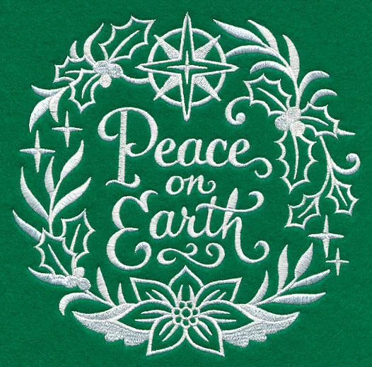 Peace on Earth Medallion (Whitework) - Image 2
