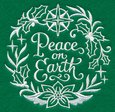Peace on Earth Medallion (Whitework) - Image 4