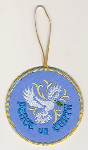 Peace on Earth Ornament (In-the-Hoop)