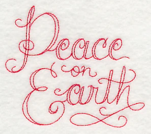 Peace on Earth (Redwork) - Image 4
