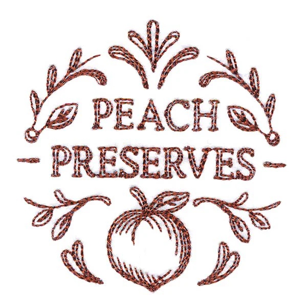 Peach Preserves Jar Topper - Image 3