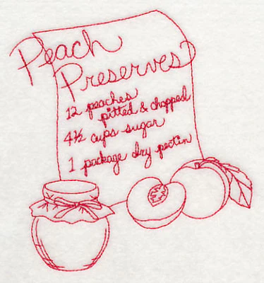Peach Preserves (Redwork) - Image 4