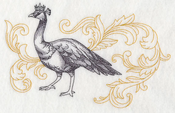 Peahen in Crown - Image 3