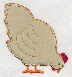 Pecking Chicken (Heirloom Applique) - Image 2