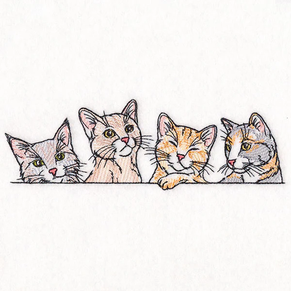 Peeking Cats Border - Image 4
