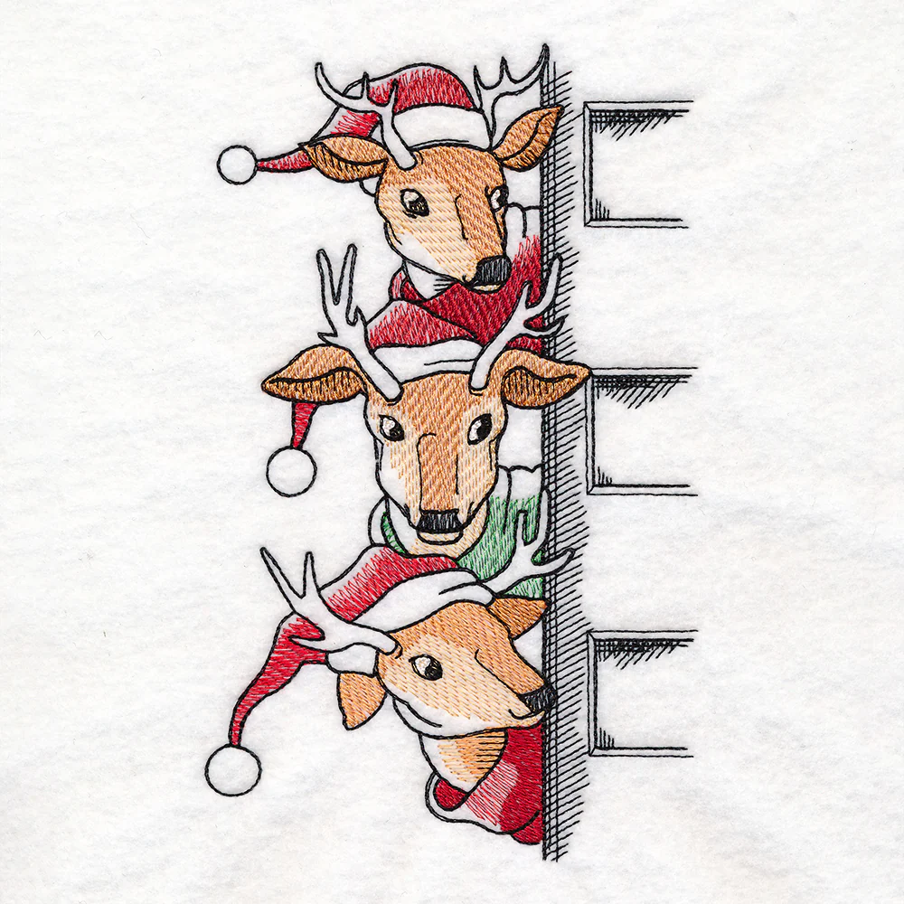 Peeking Christmas Reindeer Stack - Image 4