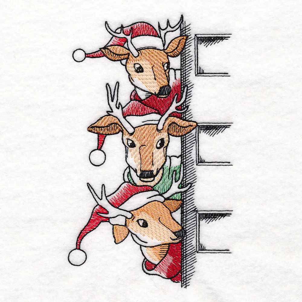 Peeking Christmas Reindeer Stack - Image 5