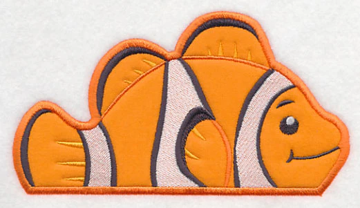 Peeking Clownfish (Applique) - Image 2