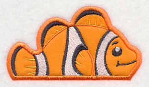 Peeking Clownfish (Applique) - Image 3