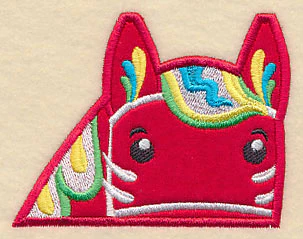 Peeking Dala Horse (Applique) - Image 3