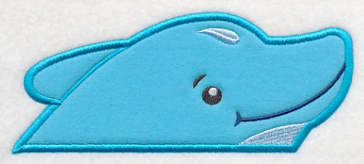 Peeking Dolphin (Applique) - Image 2