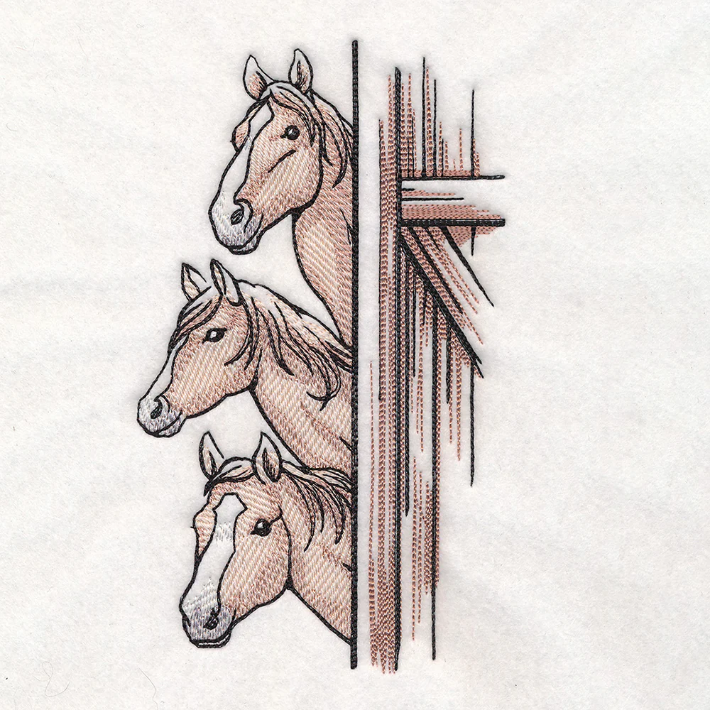 Peeking Farm Horse Stack - Image 4