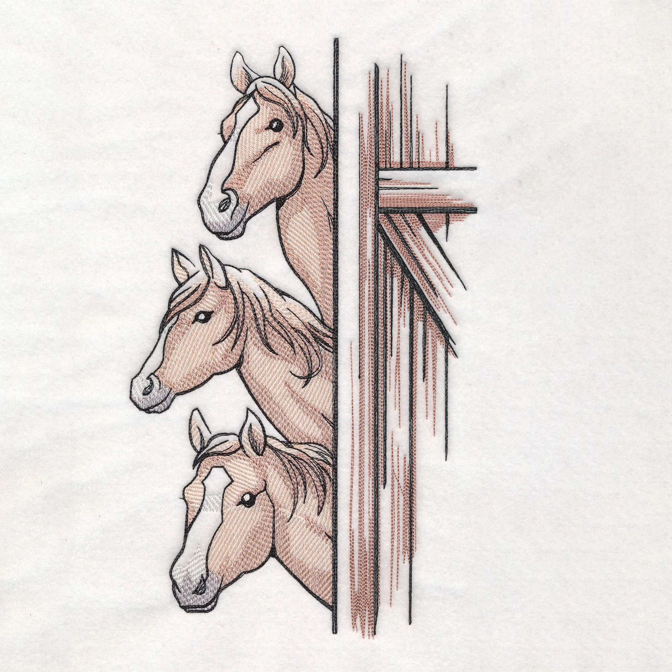 Peeking Farm Horse Stack - Image 6