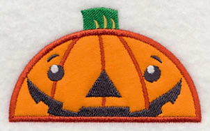 Peeking Jack-o-Lantern (Applique) - Image 3