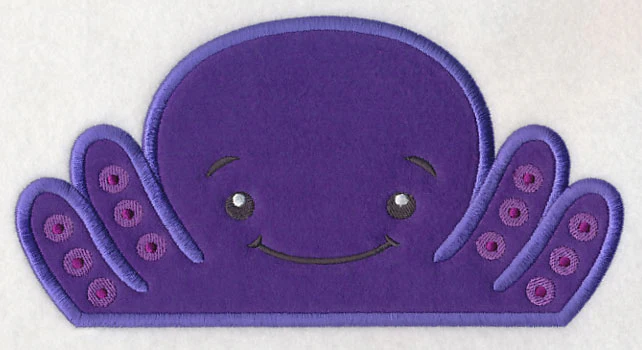 Peeking Octopus (Applique) - Image 4