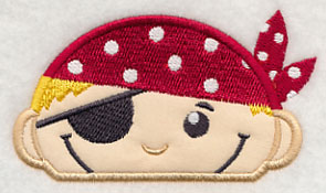 Peeking Pirate (Applique) - Image 3