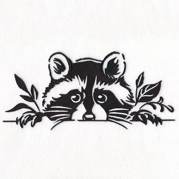 Peeking Raccoon Border - Image 13