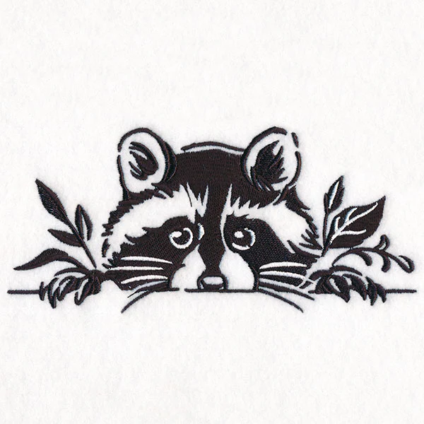 Peeking Raccoon Border - Image 6