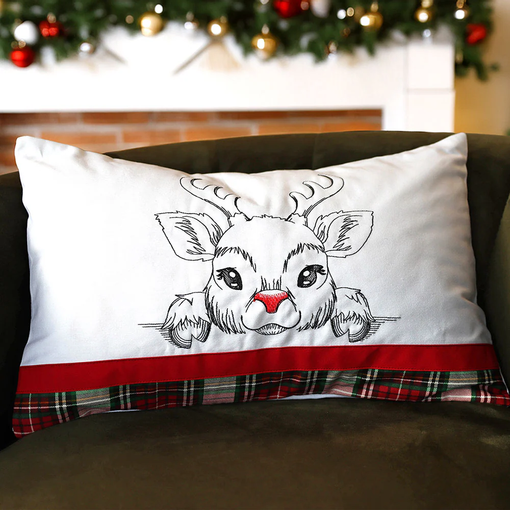 Peeking Reindeer Sketch - Image 3